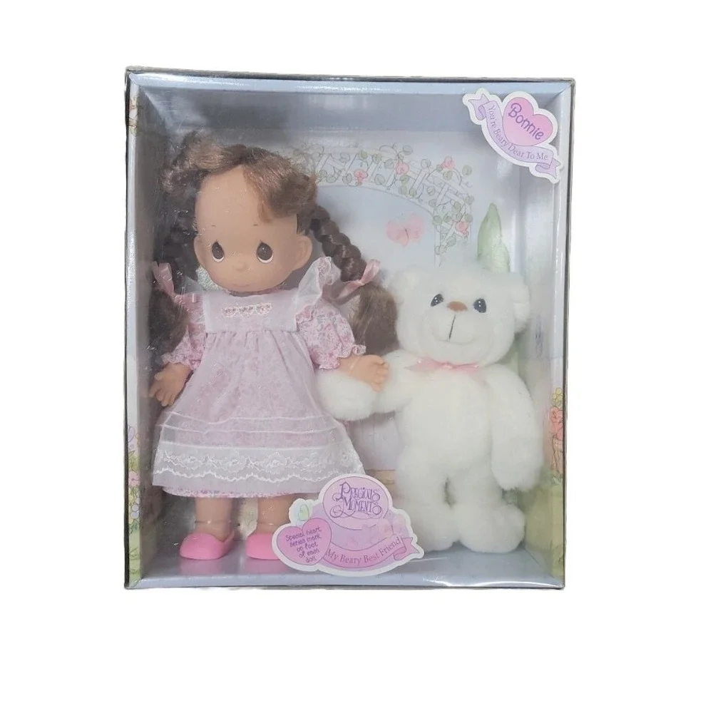 Vintage Precious Moments Bonnie Special Star Doll 1998 # 11000 Teddy Bear Pink